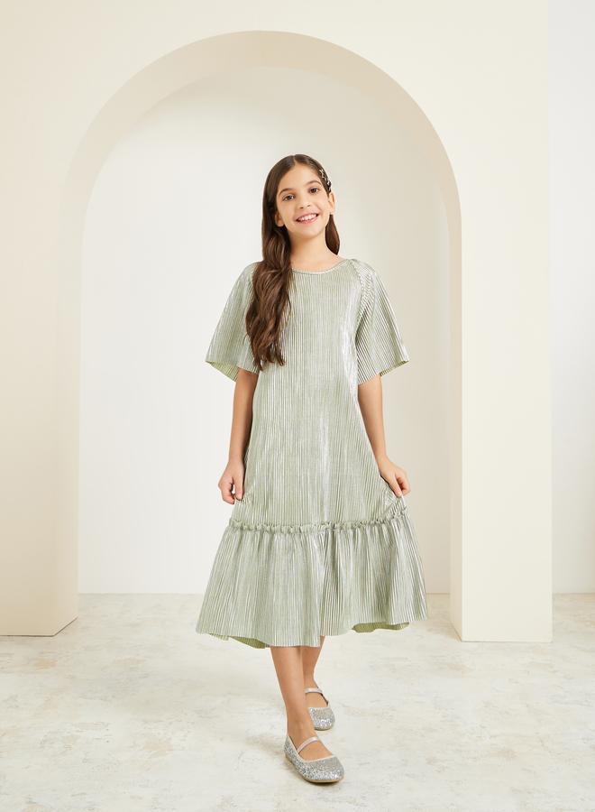 ستايلي فستان بليسيه بخصر منخفض - Image 4